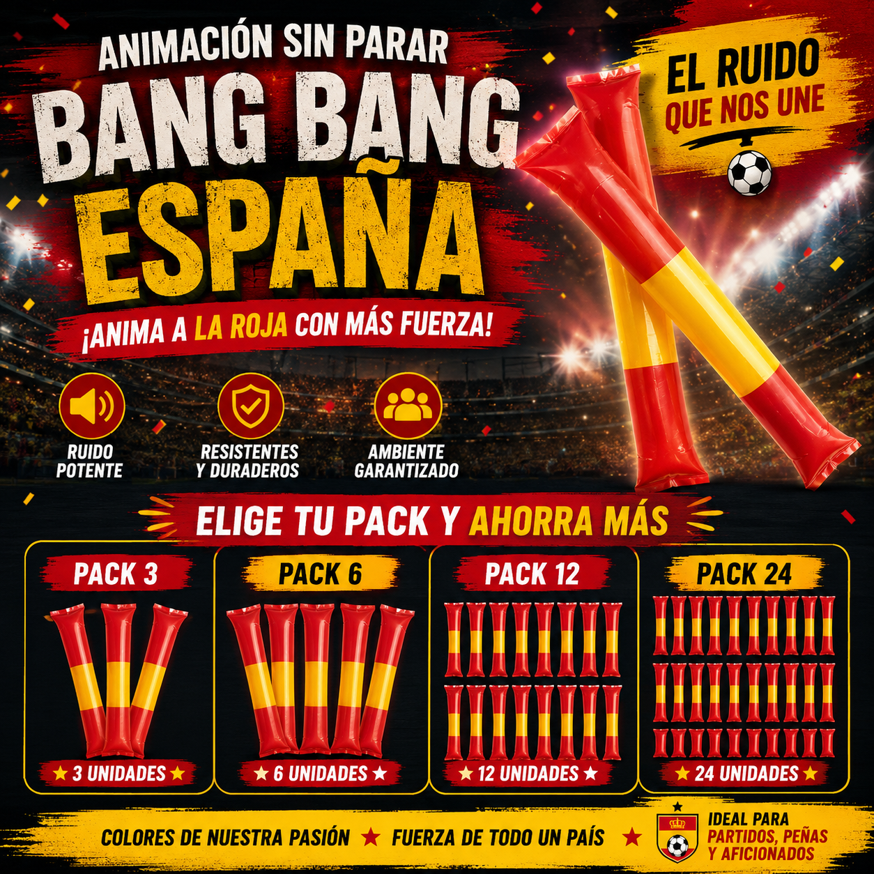 Palos de Ánimo de España – Selección de Fútbol