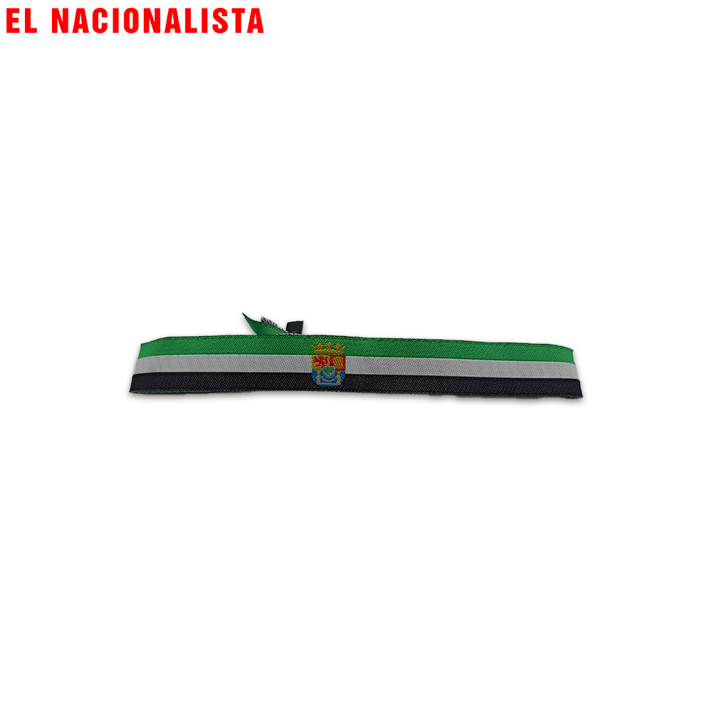 Pulsera Bandera Extremadura – con Escudo Lisa