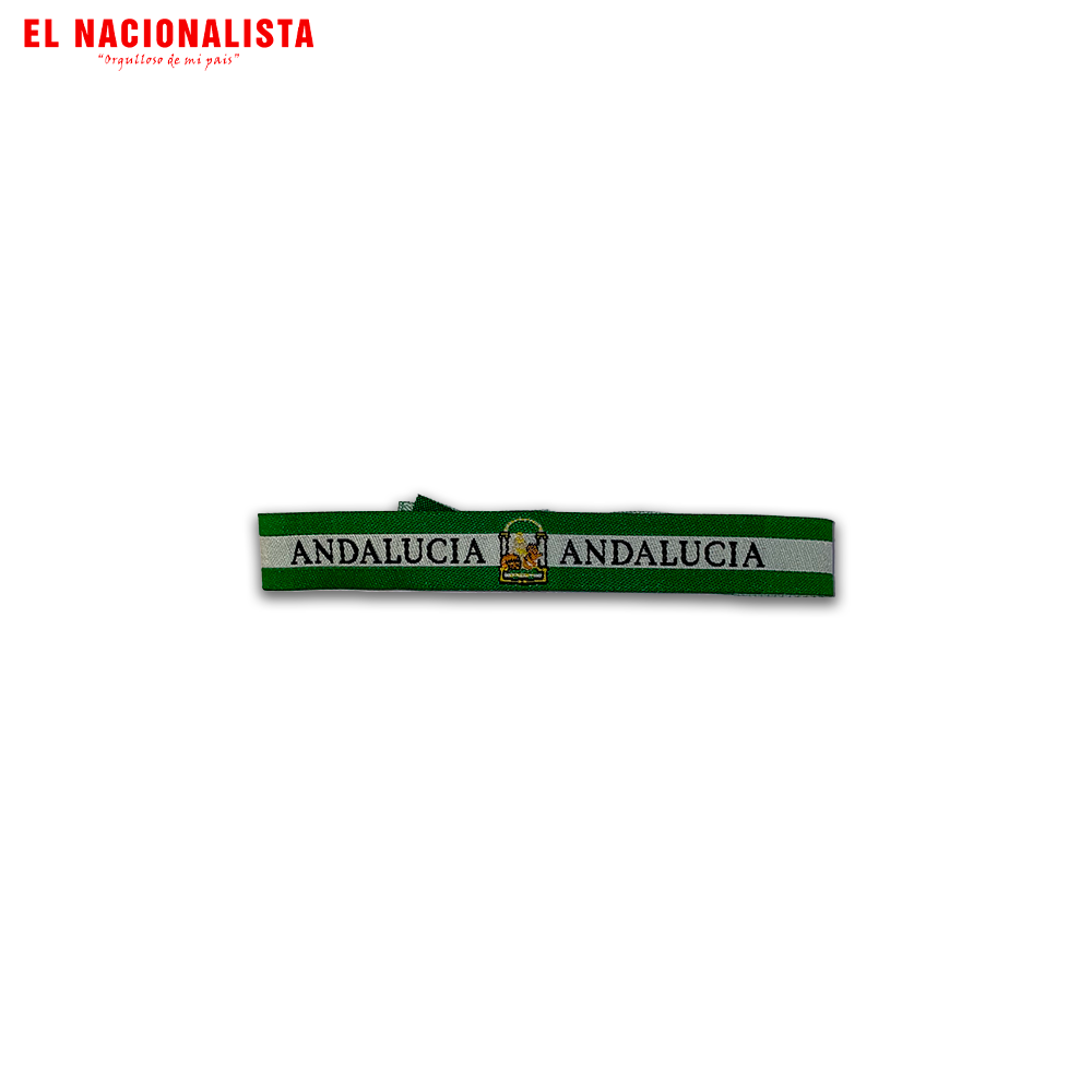 Pulsera Andalucía Escudo – Verde Blanca con Hércules