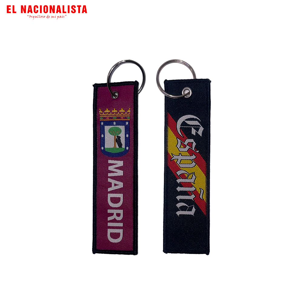 Llavero Largo Madrid – Escudo de Madrid y España