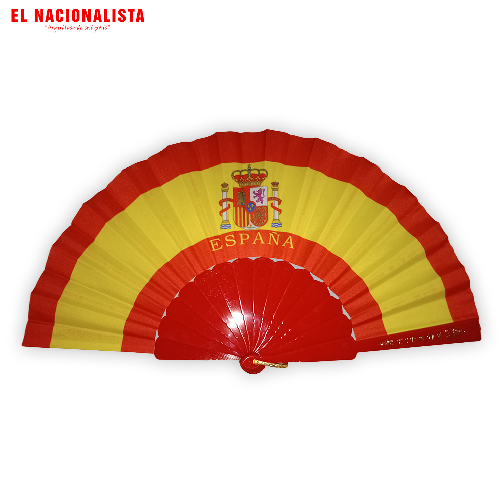Abanico Bandera de España con Escudo Nacional