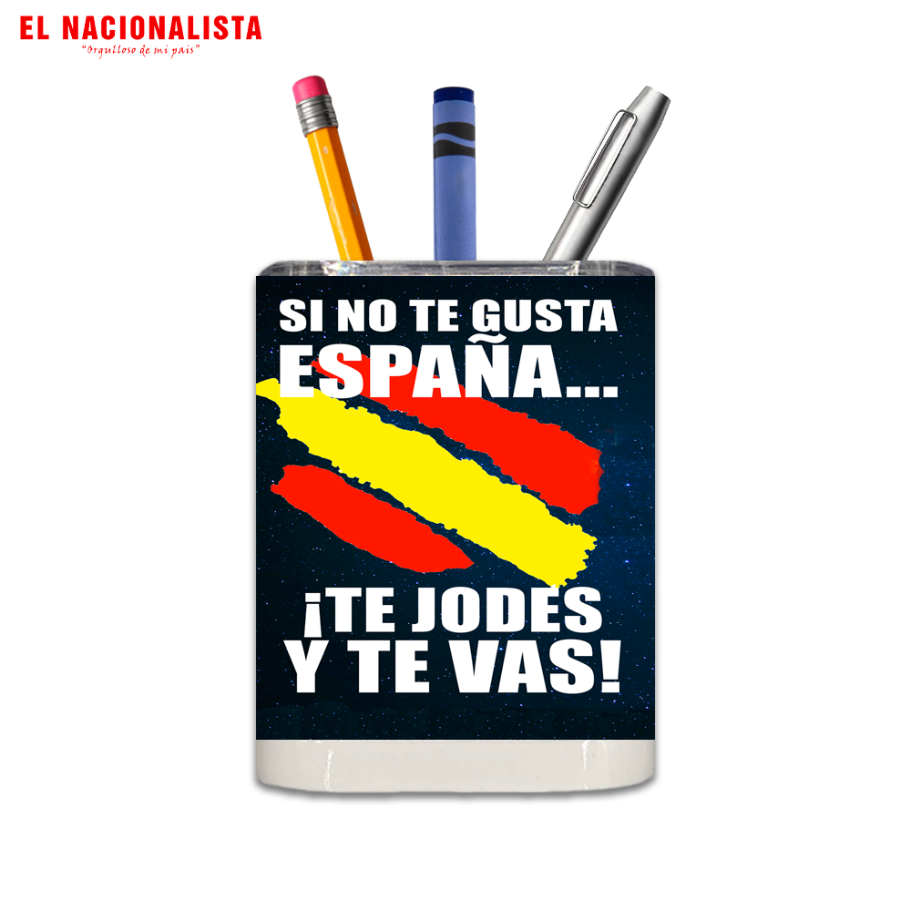 Porta Lápices Cuadrado Galáctico – Cubilete Organizador Galáctico