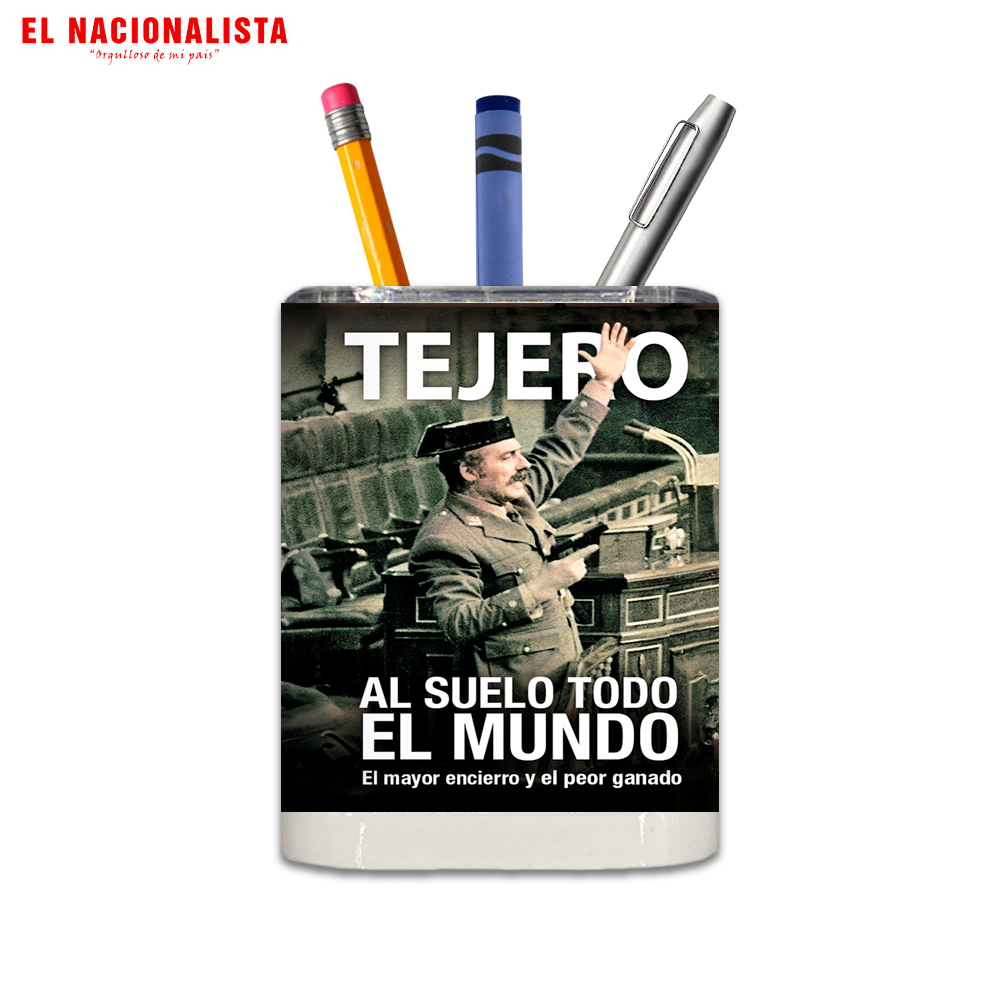 Porta Lápices Cuadrado Tejero Al suelo todo el mundo – Organiza con Identidad Tejero Al suelo todo el mundo