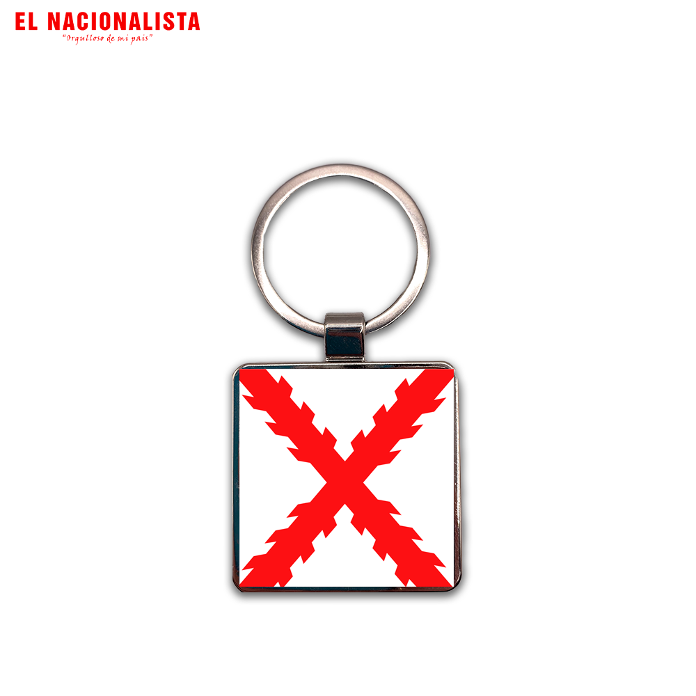 Llavero Cuadrado Metálico Soy Facha – Accesorio Orgulloso de mi País