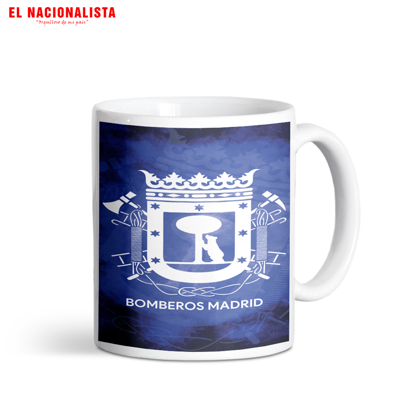 Taza de Cerámica Bomberos Madrid – Mug con Escudo Oficial