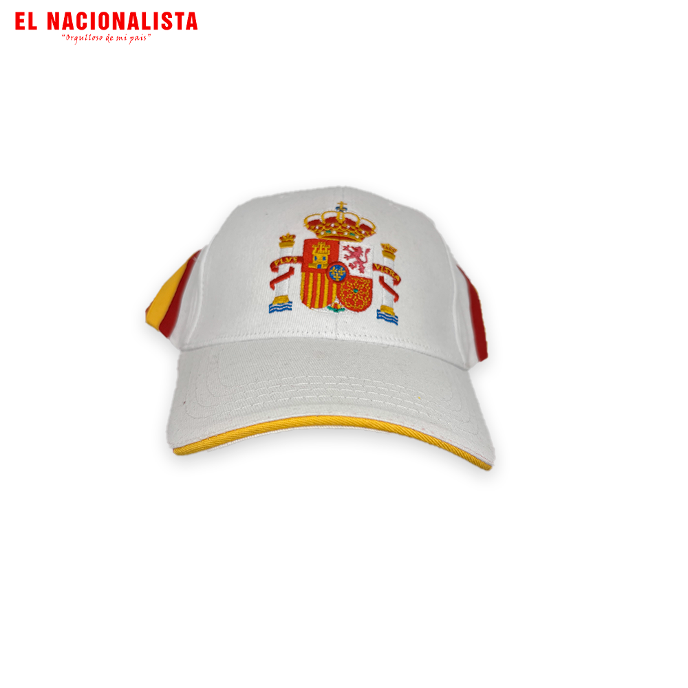 Gorra Blanca España – Escudo Bordado