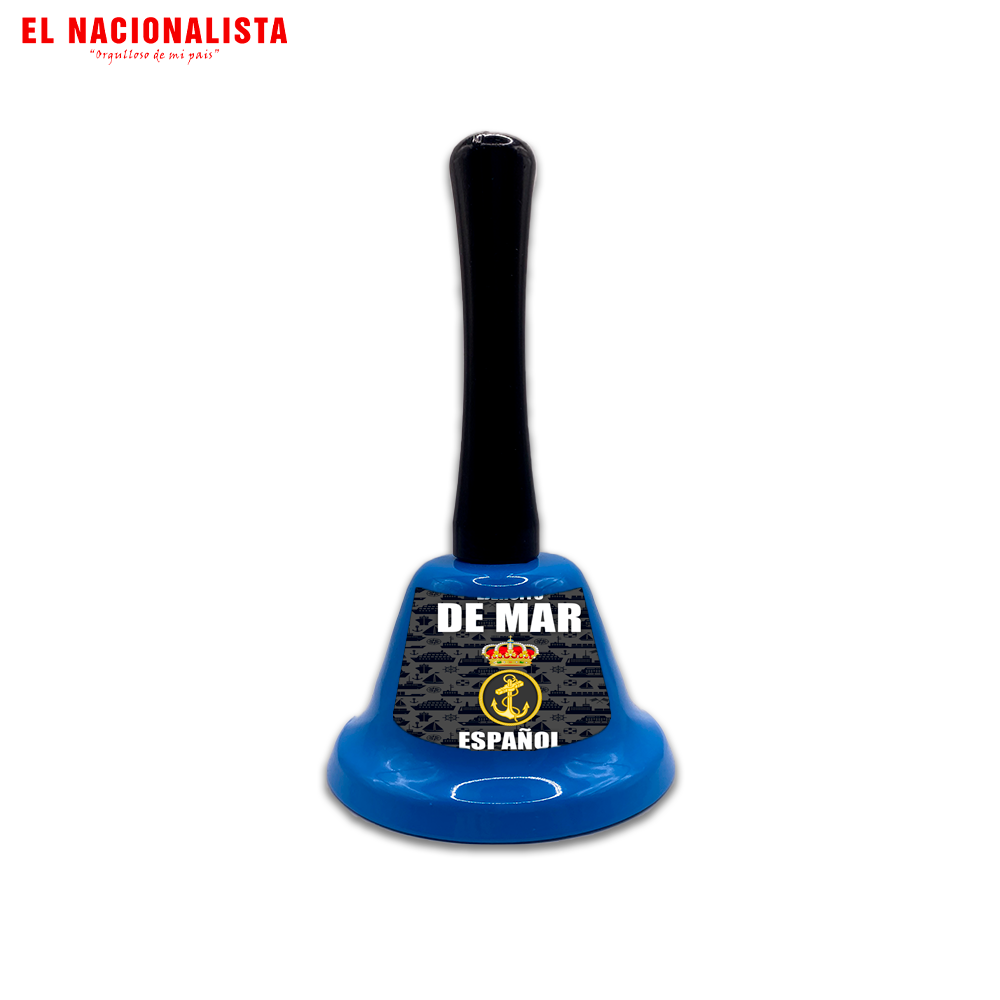 Campana Decorativa Ejército de Mar Español – Campanilla con Mango y Emblema del Ejército de Mar