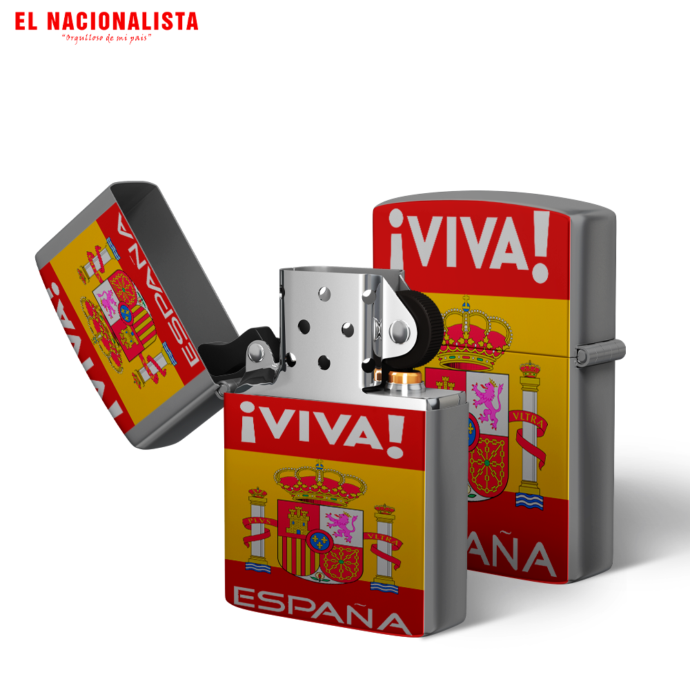 Mechero Zippo Viva España bandera – Llama con Carácter Viva España bandera