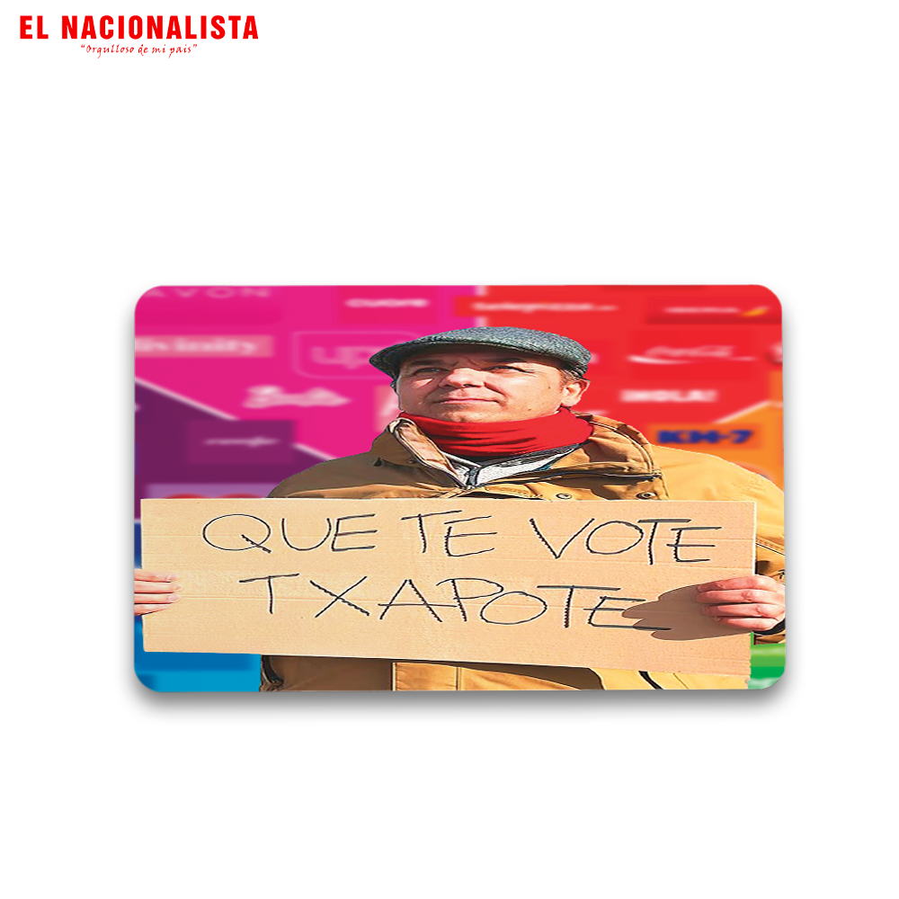 Imán Rectangular Que te vote Txapote – Detalle Magnético Que te vote Txapote