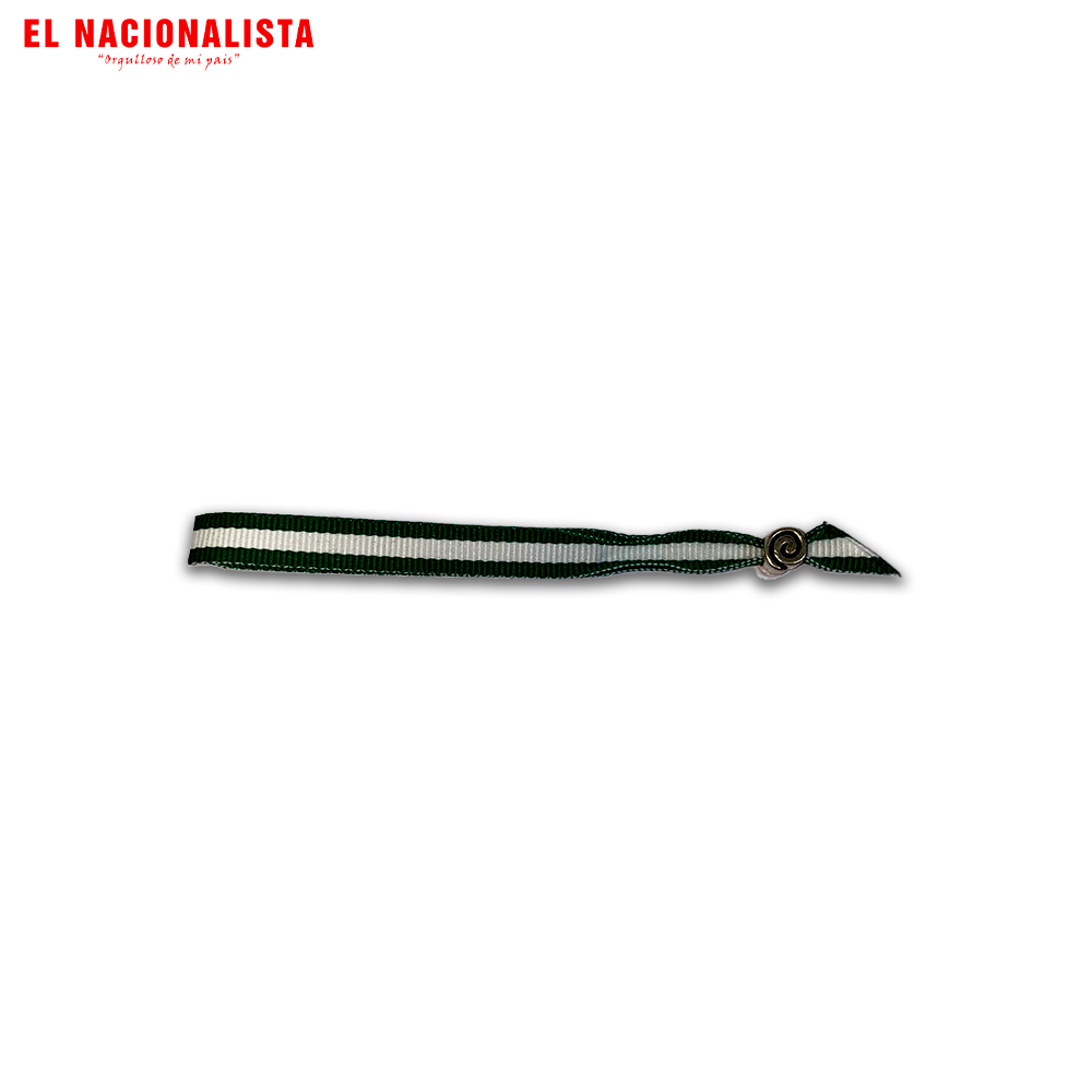 Pulsera Bandera Andalucía – Verde y Blanca Lisa