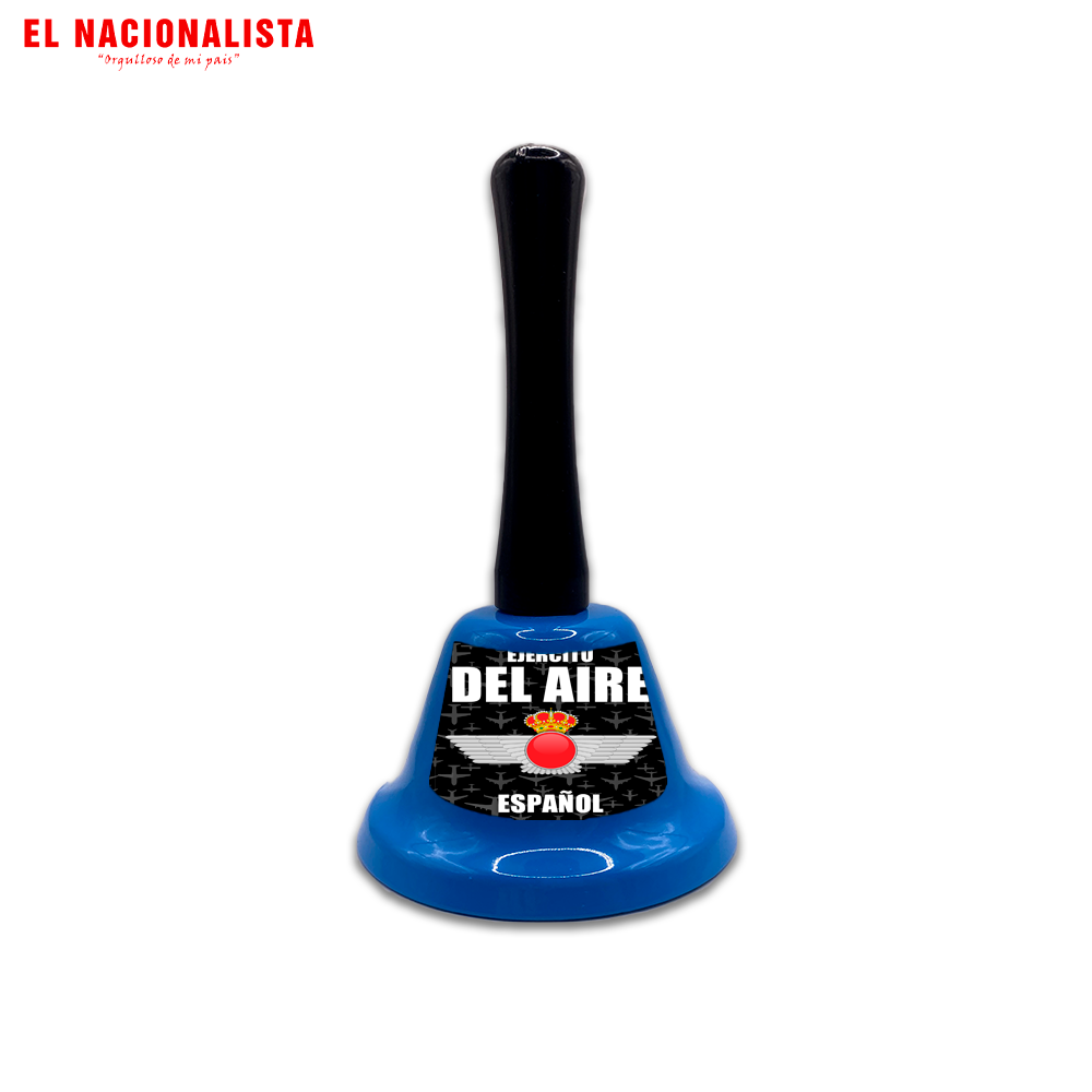 Campana Decorativa Ejército del Aire Español – Campanilla con Mango y Emblema del Ejército del Aire