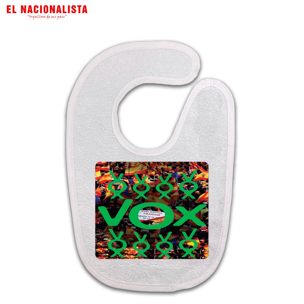 Babero Vox con muchos Vox – Para los Más Pequeños Vox con muchos Vox