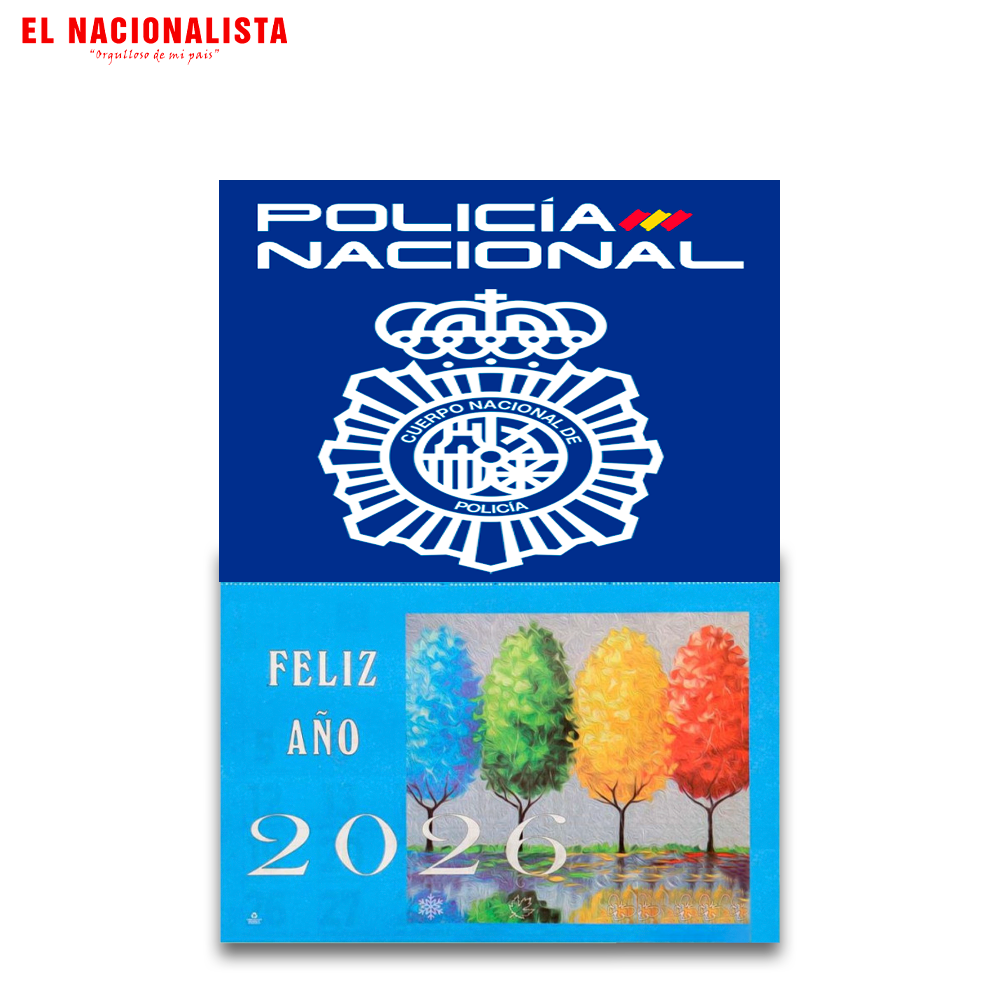 Calendario 2026 Policía Nacional – Planificador Anual con Emblema de la Policía Nacional
