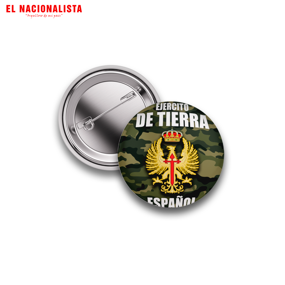 Pin de Solapa Ejército de Tierra Español – Insignia Metálica con Emblema del Ejército de Tierra