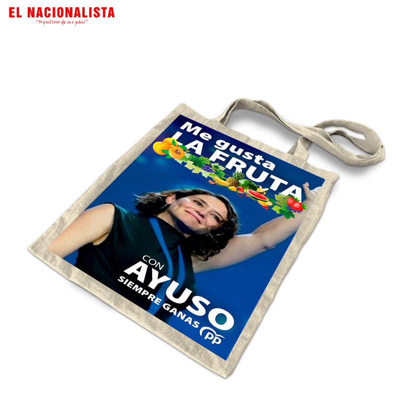 Bolsa de Tela Tote Bag Ayuso – Bolso Me Gusta la Fruta