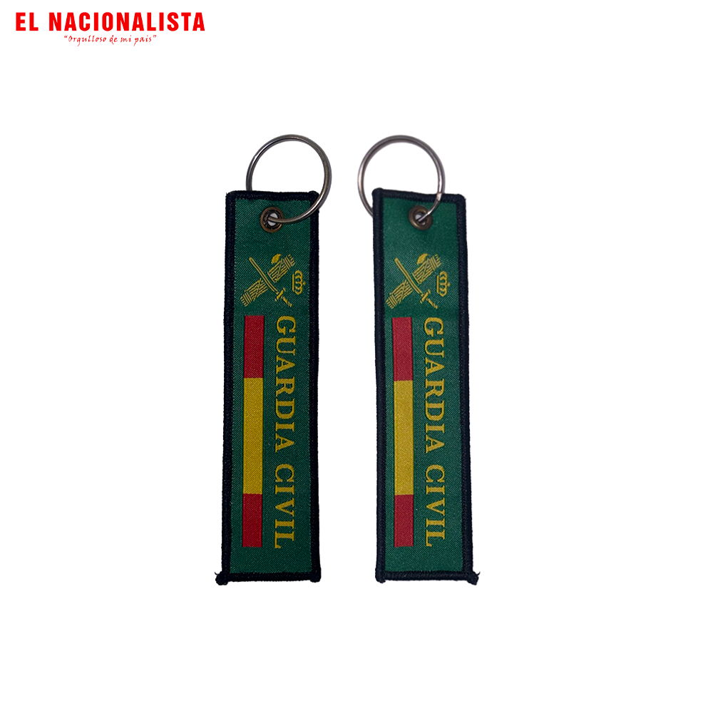 Llavero Largo Guardia Civil Verde – Emblema Benemérita