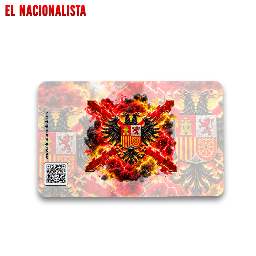 Imán Águila Bicéfala Cruz Borgoña