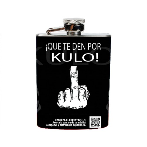 Petaca: Petaca con diseño "Que te den por culo"