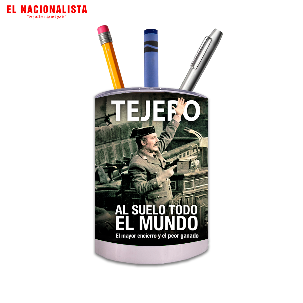 Porta Lápices Circular Tejero Al suelo todo el mundo – Orden con Identidad Tejero Al suelo todo el mundo