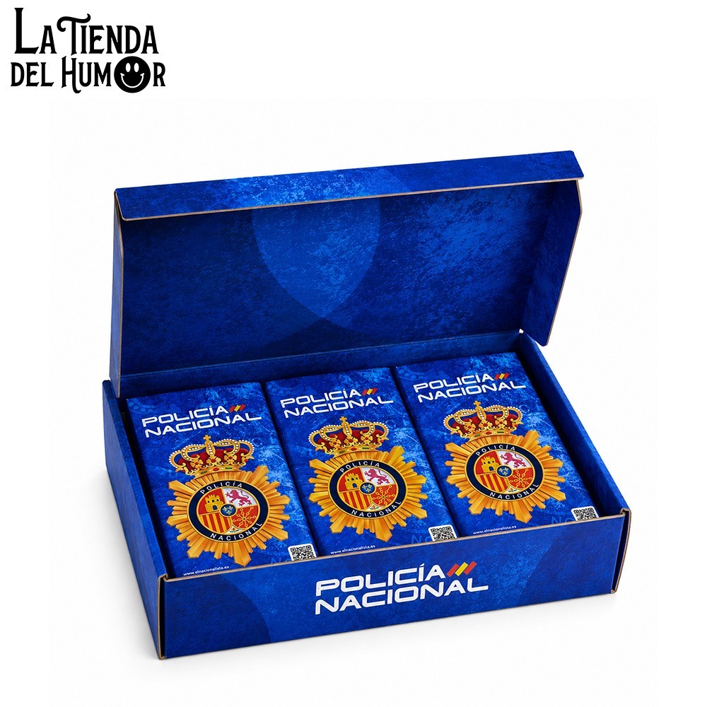 Expositor Caja 20 Chocolates Policía Nacional