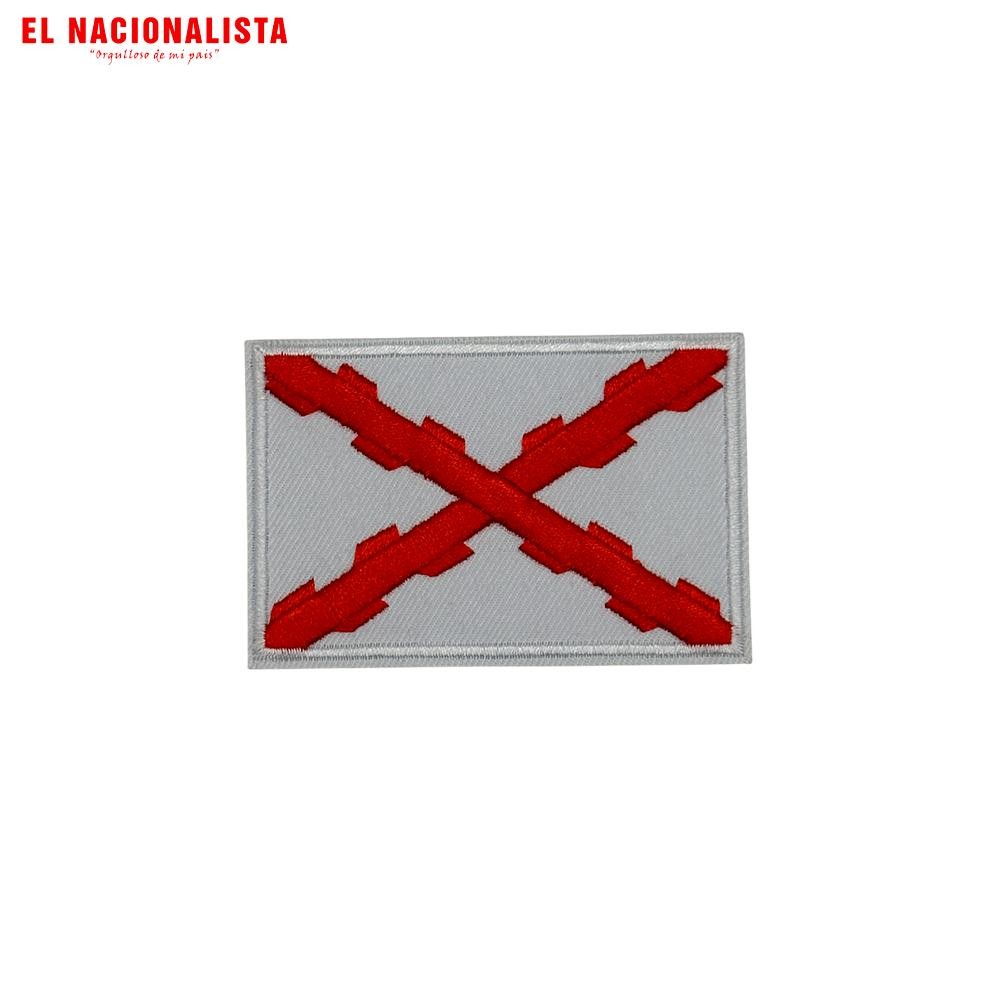 Parche Térmico Cruz de Borgoña Grande – Aspa Blanca XL