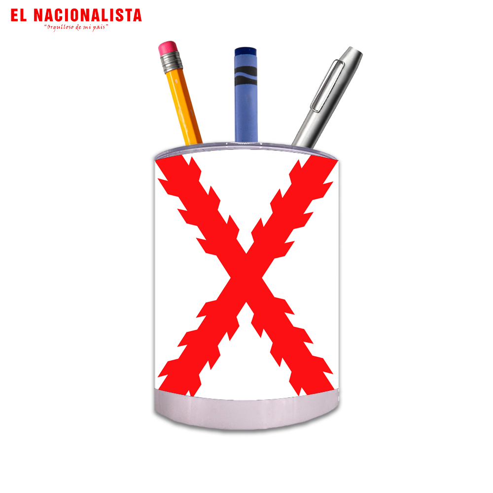 Porta Lápices Circular Soy Facha – Cubilete de Escritorio Orgulloso de mi País