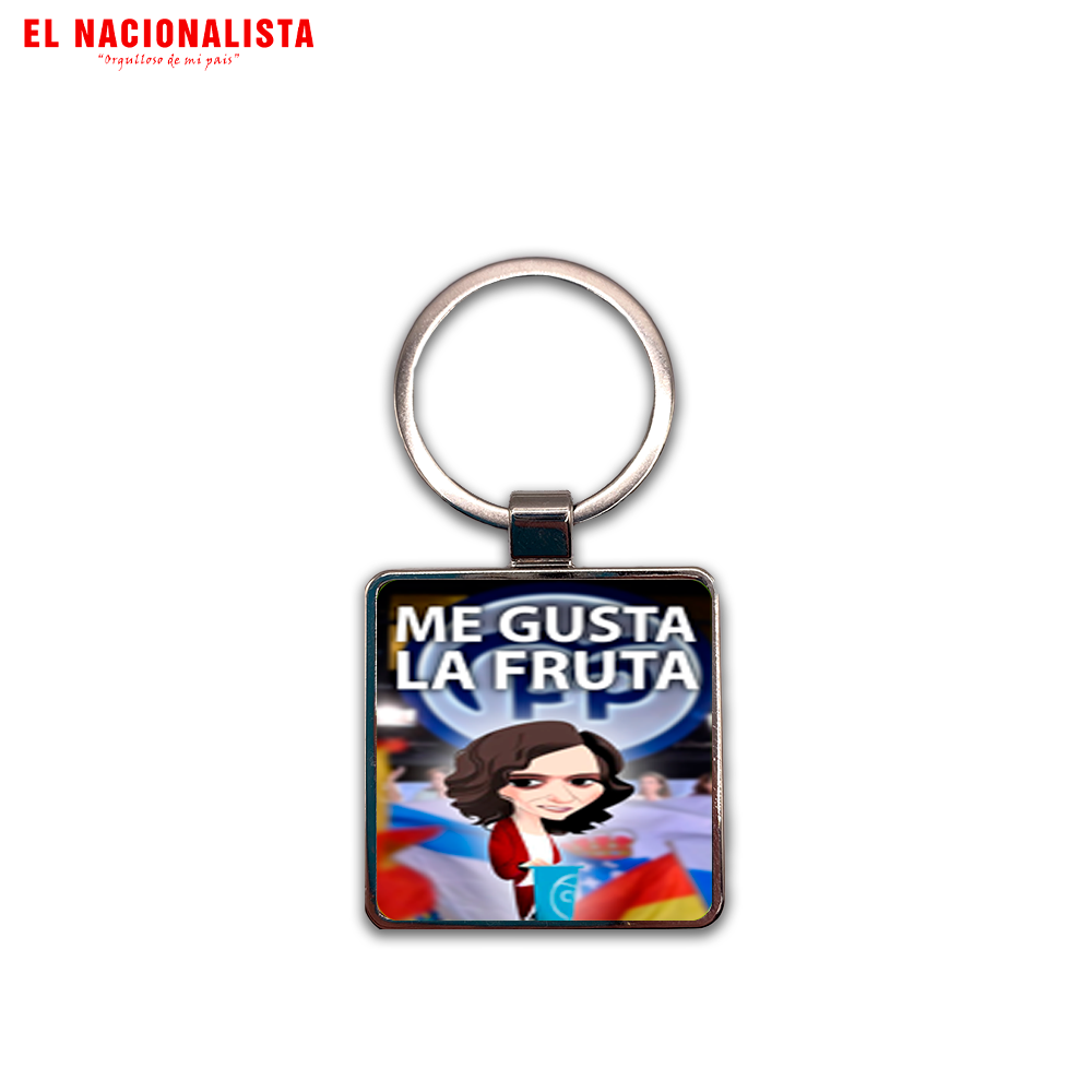 Llavero Cuadrado Me gusta la Fruta – Accesorio de Bolsillo Me gusta la Fruta