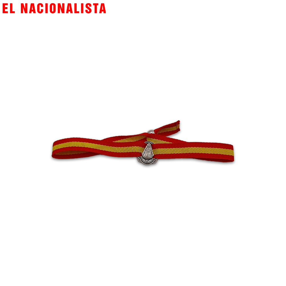 Pulsera Virgen del Rocío – Bandera España con Medalla