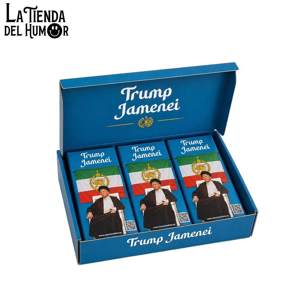Expositor Caja 20 Chocolates Trump Jamenei