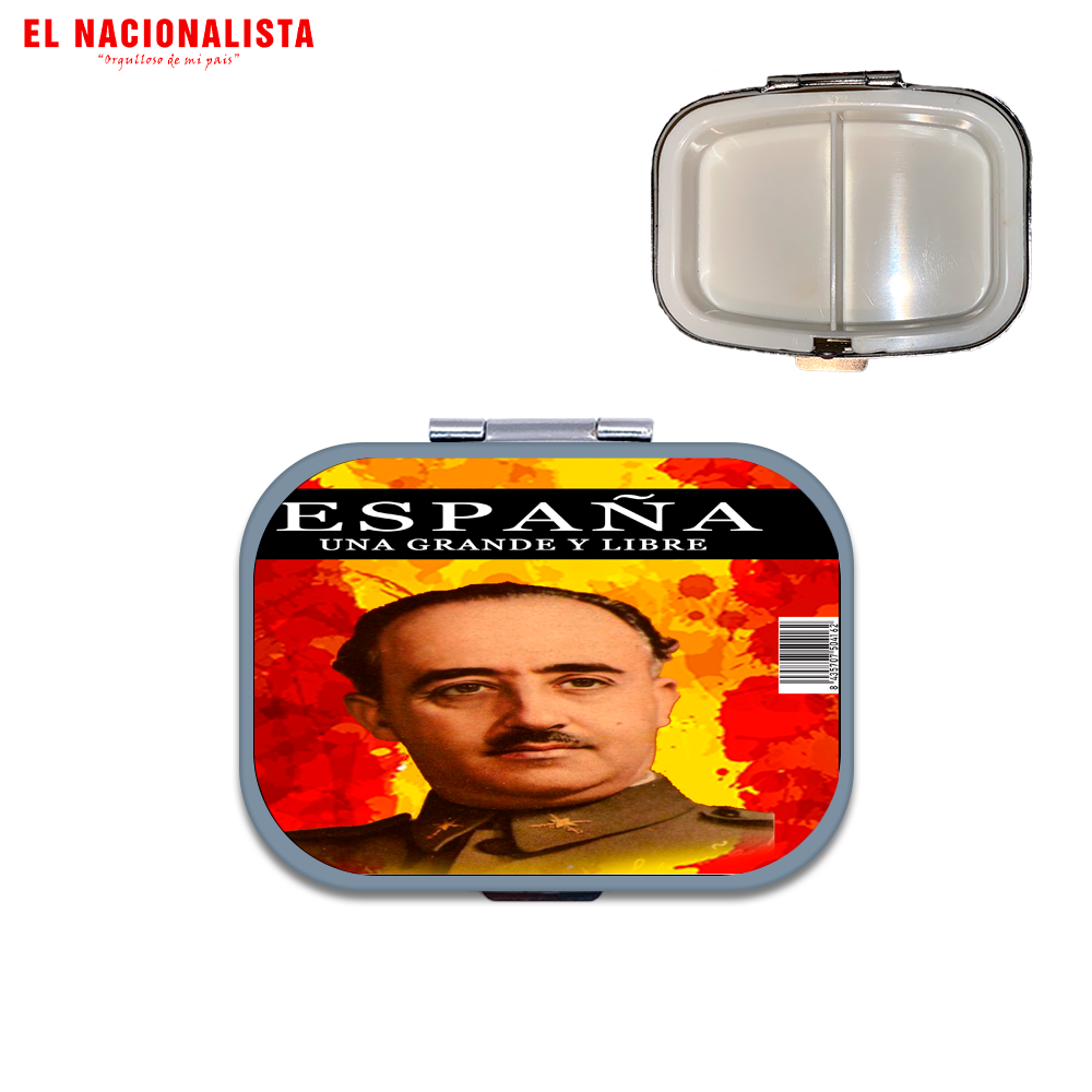 Pastillero Cuadrado España Grande y Libre Franco – Práctico y con Estilo España Grande y Libre Franco