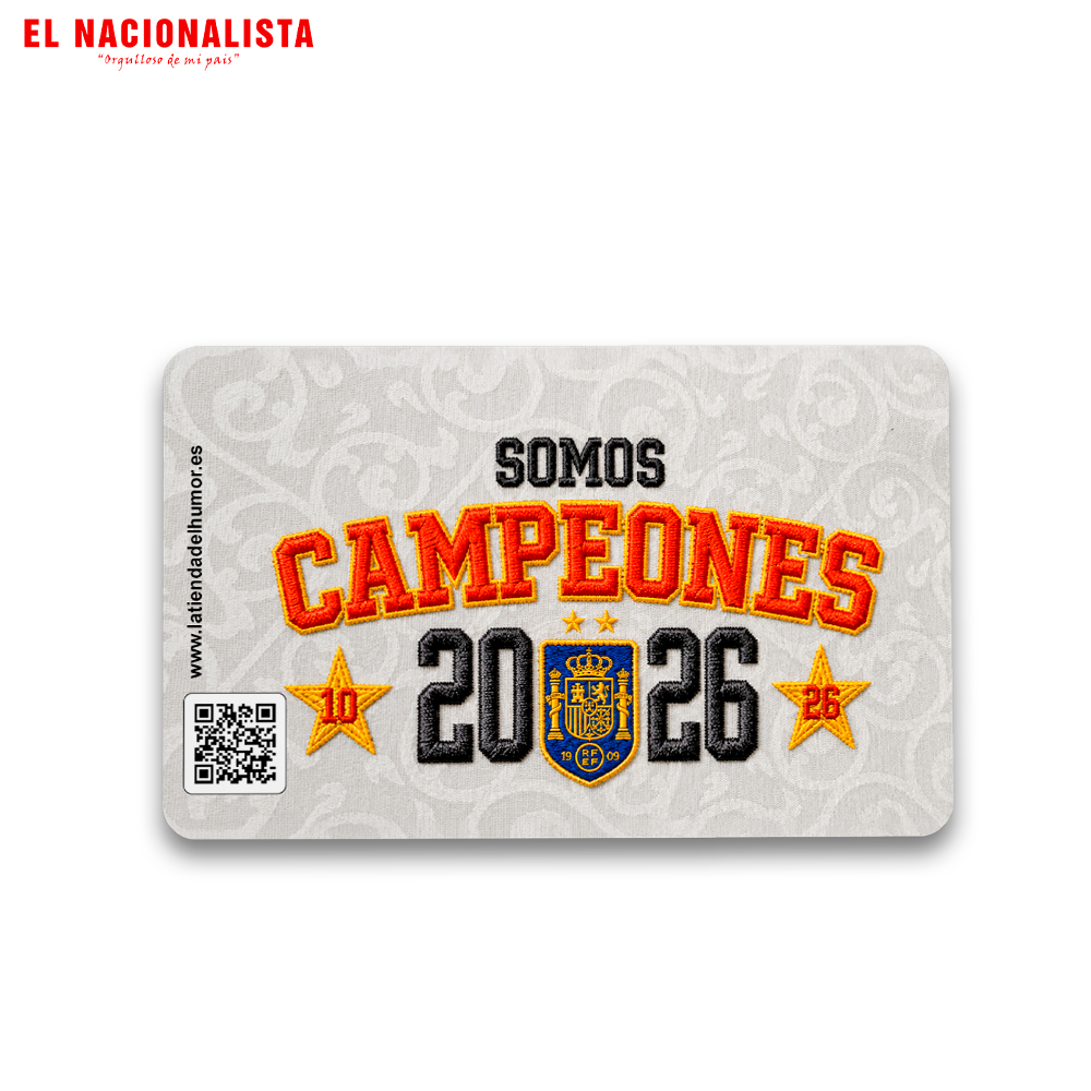 Imán Somos Campeones 2026 Fondo Blanco