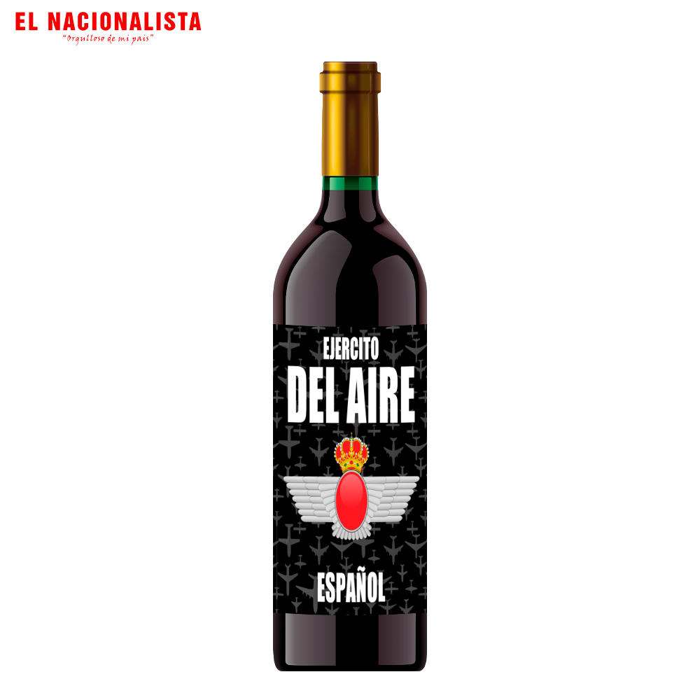 Botella de Vino Tinto Ejército del Aire Español – Edición Especial con Emblema del Ejército del Aire