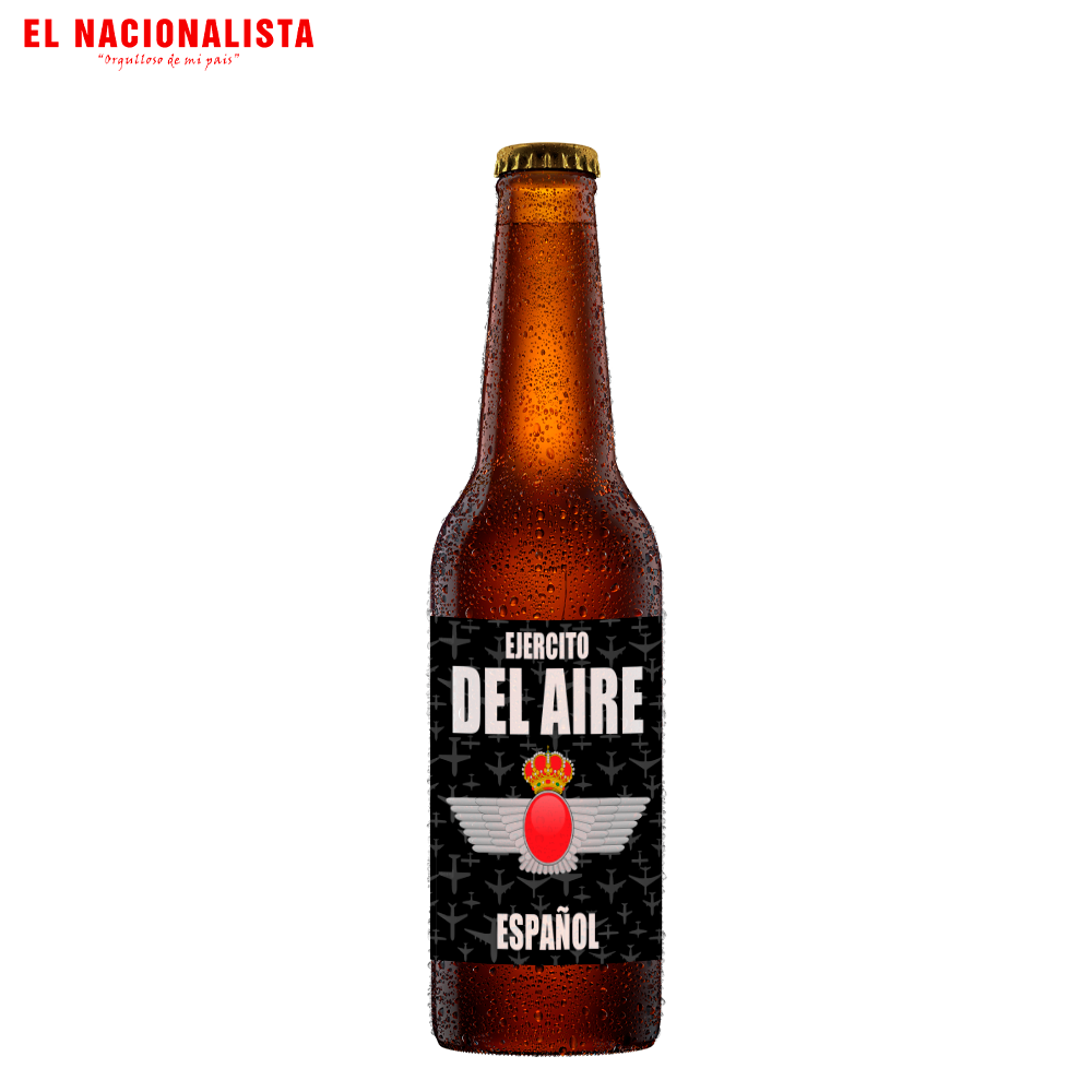 Cerveza Artesanal Ejército del Aire Español – Botella Edición Especial con Emblema del Ejército del Aire