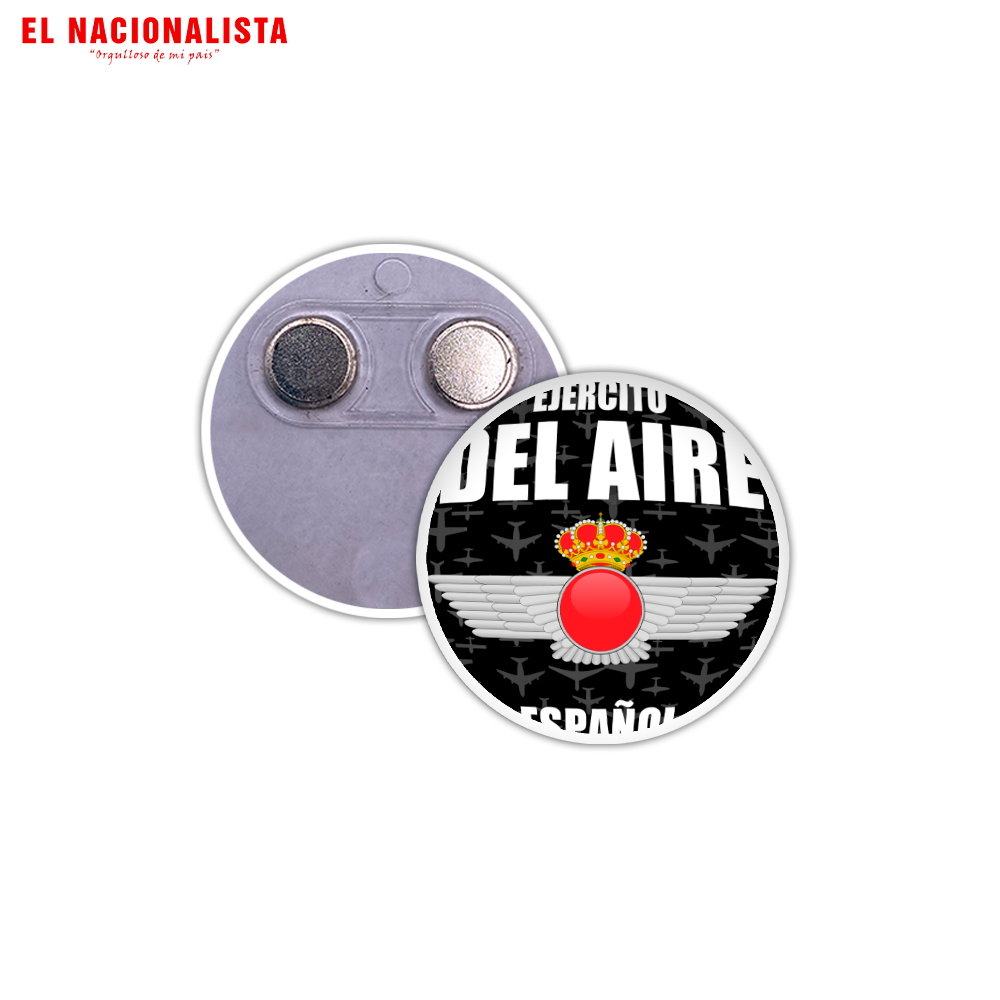 Imán Redondo para Nevera Ejército del Aire Español – Souvenir Magnético con Emblema del Ejército del Aire