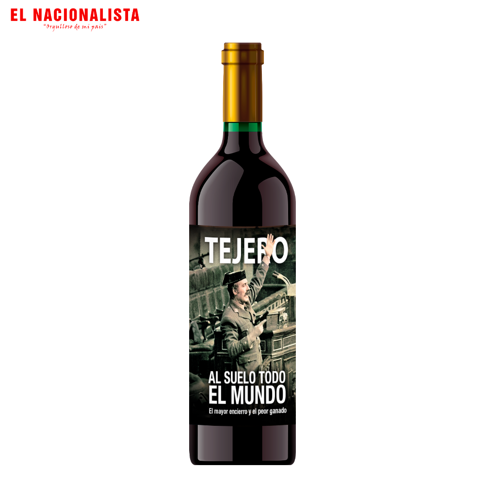 Botella de Vino Tejero Al suelo todo el mundo – Edición Especial Tejero Al suelo todo el mundo