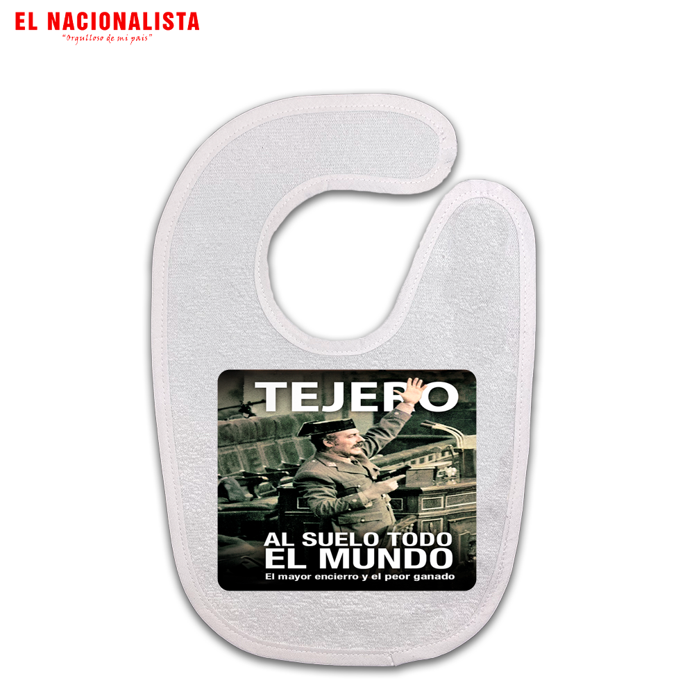 Babero Tejero Al suelo todo el mundo – Para los Más Pequeños Tejero Al suelo todo el mundo