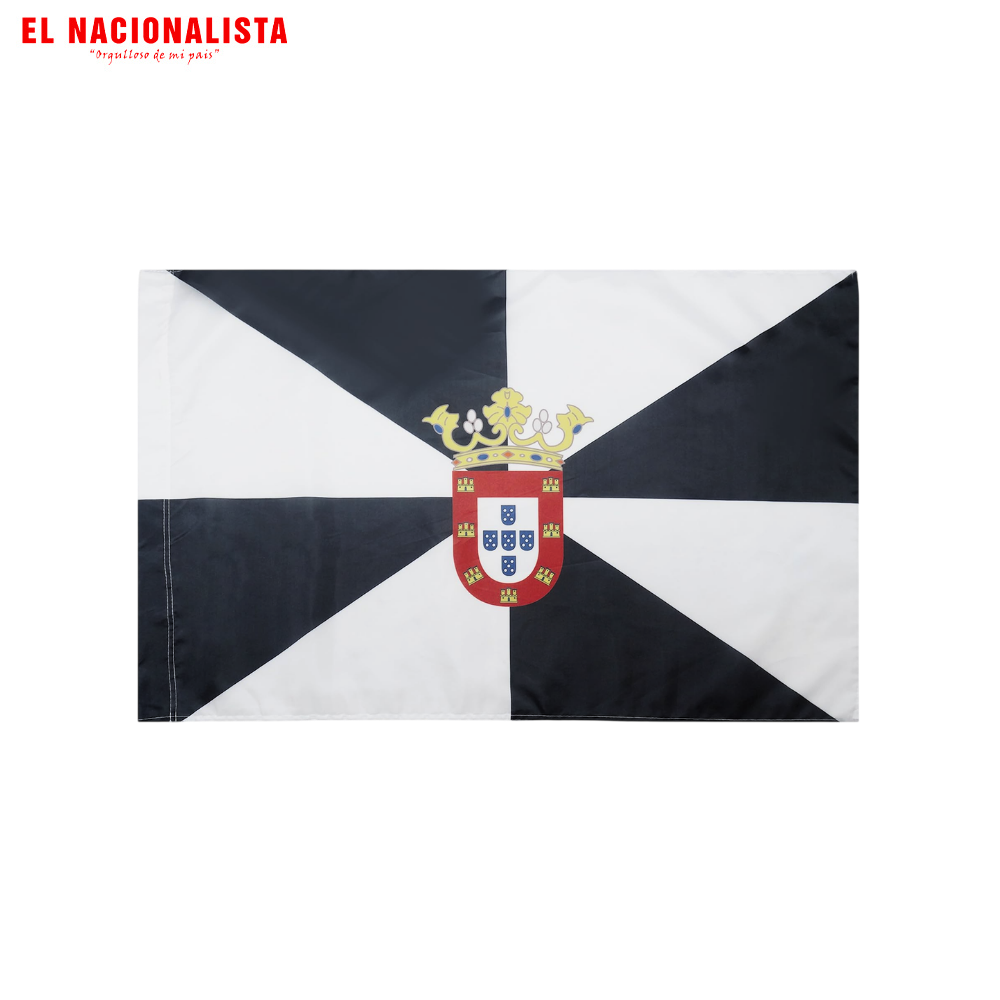 Bandera Ceuta Con Escudo 60 x 100 cm