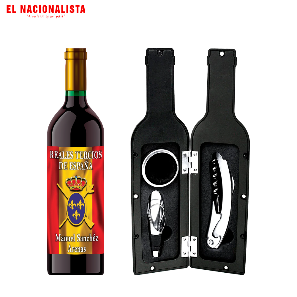 Kit Sacacorchos en Estuche Tercios de España – Set de Vino Tercios de España