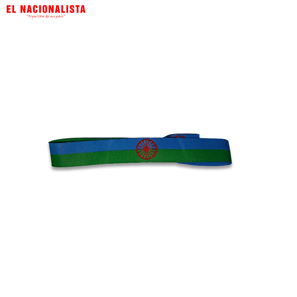 Pulsera Gitana – Azul y Verde Bandera Romaní