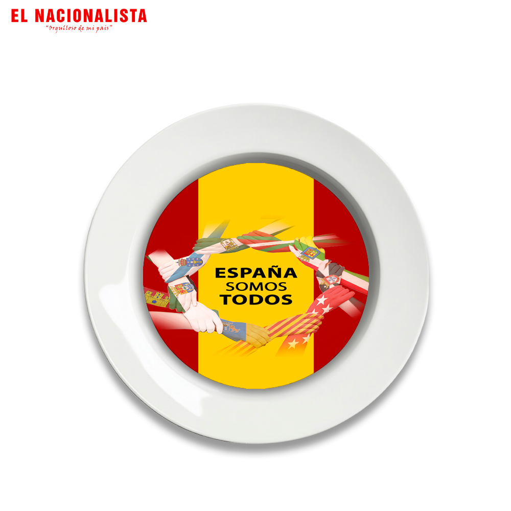 Plato Decorativo España somos todos – Cerámica con Carácter España somos todos
