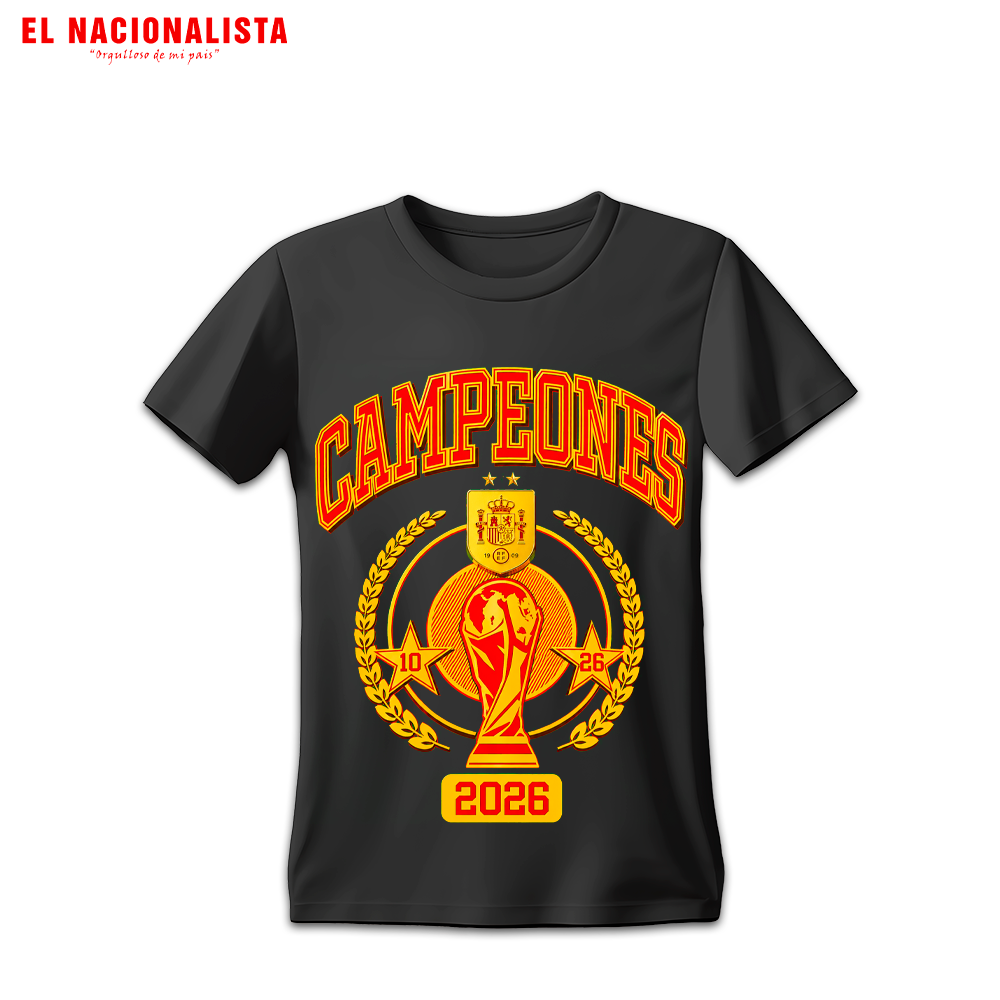 Camiseta Campeones del Mundo 2026 Seleccion Espanola