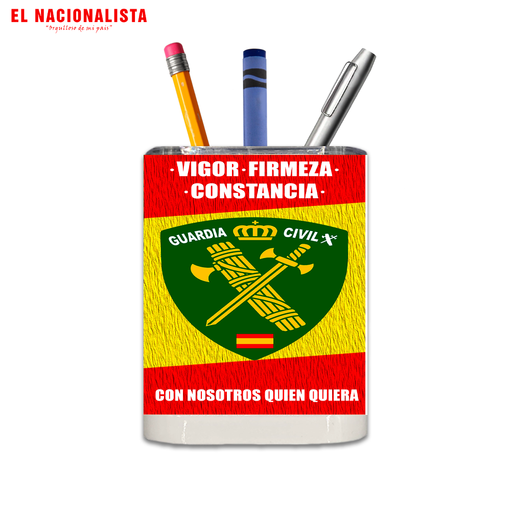 Porta Lápices Cuadrado Guardia Civil – Cubilete de Escritorio Guardia Civil