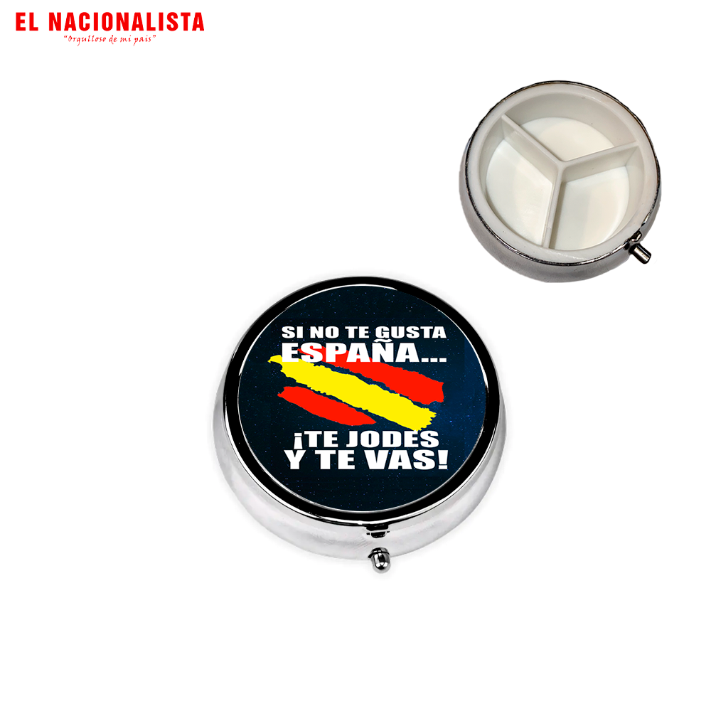 Pastillero Metálico Redondo Galáctico – Organizador de Bolsillo Galáctico