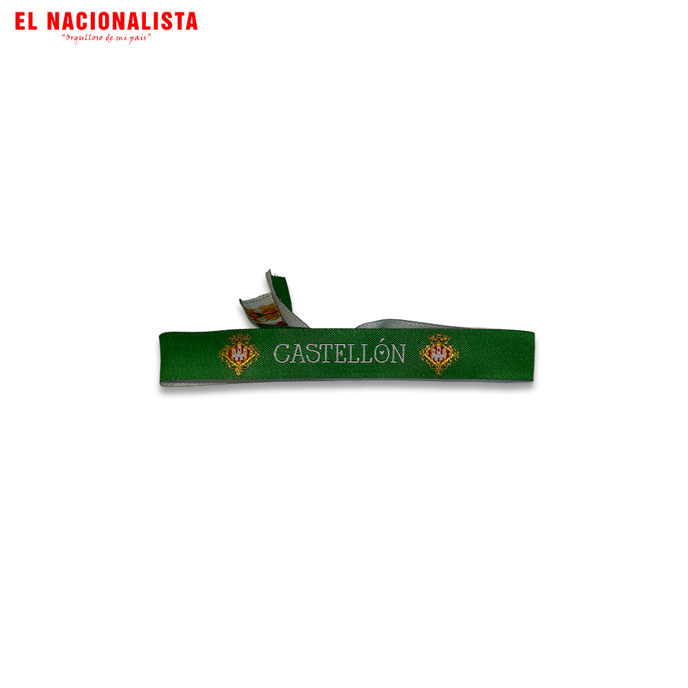 Pulsera Castellón Escudo – Verde con Escudo