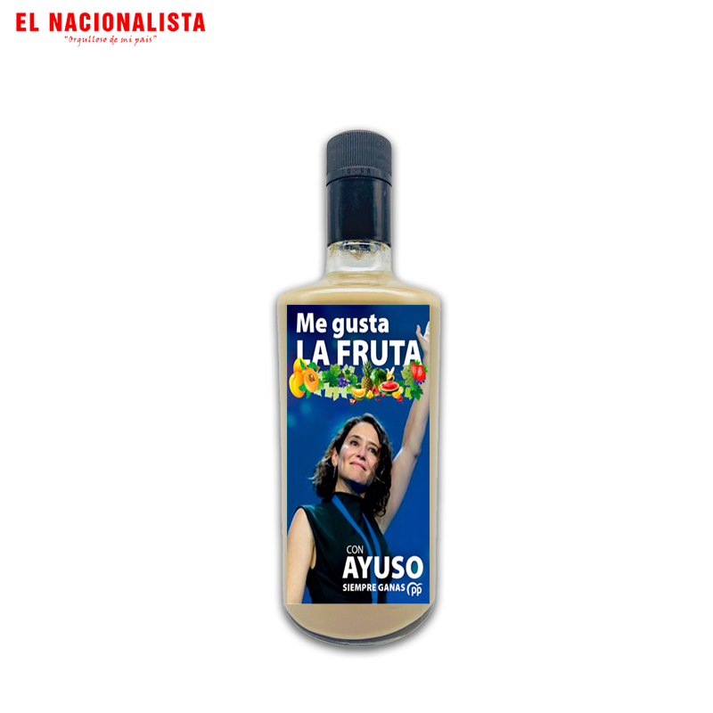 Botella de Licor Artesanal Ayuso – Edición Premium Me Gusta la Fruta