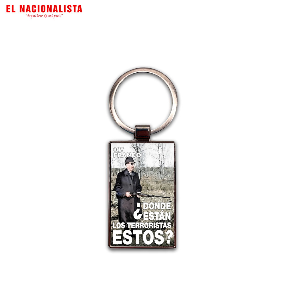 Llavero Rectangular Soy Franco donde están los Terroristas – Diseño Exclusivo Soy Franco donde están los Terroristas