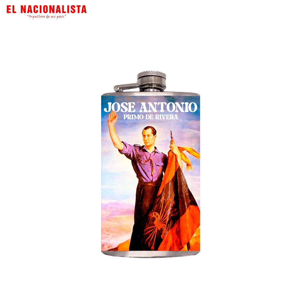 Petaca Metálica Jose Antonio Primo de Rivera – Licorera de Bolsillo Jose Antonio Primo de Rivera