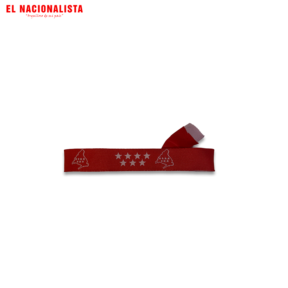 Pulsera Comunidad de Madrid – Roja con Estrellas