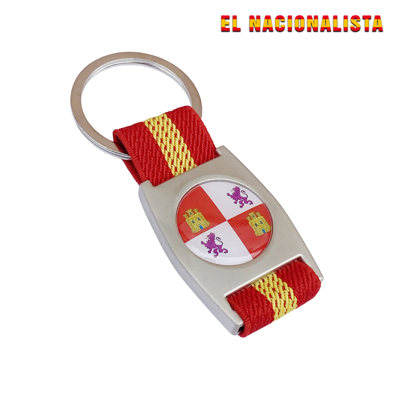 Llaveros: Llavero de Castilla y león con cinta elástica