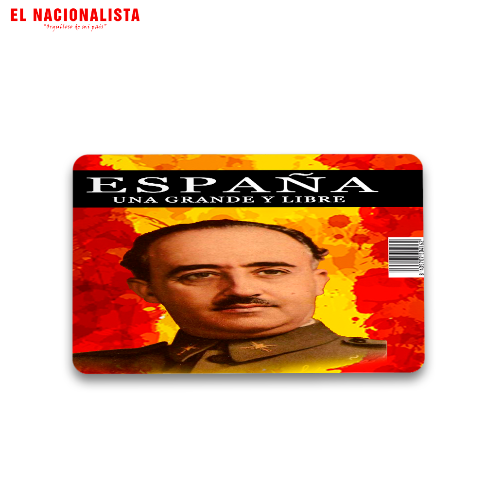 Imán Rectangular España Grande y Libre Franco – Detalle Magnético España Grande y Libre Franco